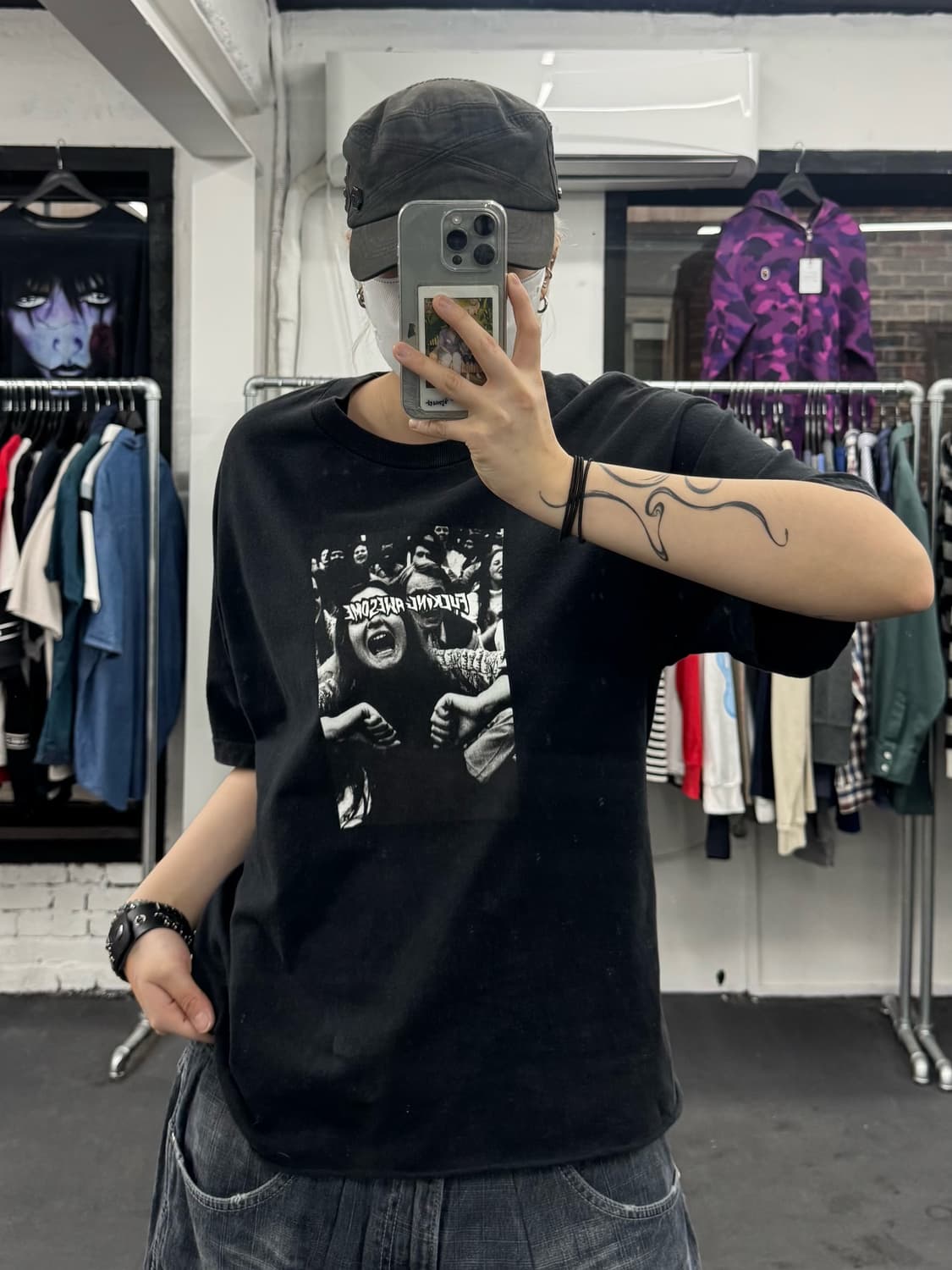 퍼킹어썸 프린팅 티셔츠 상품이미지2