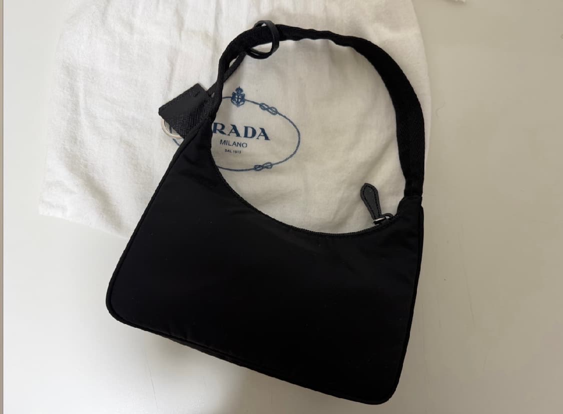 프라다 리에디션 2000 리나일론 미니백 블랙 테수토 호보백 상품이미지2