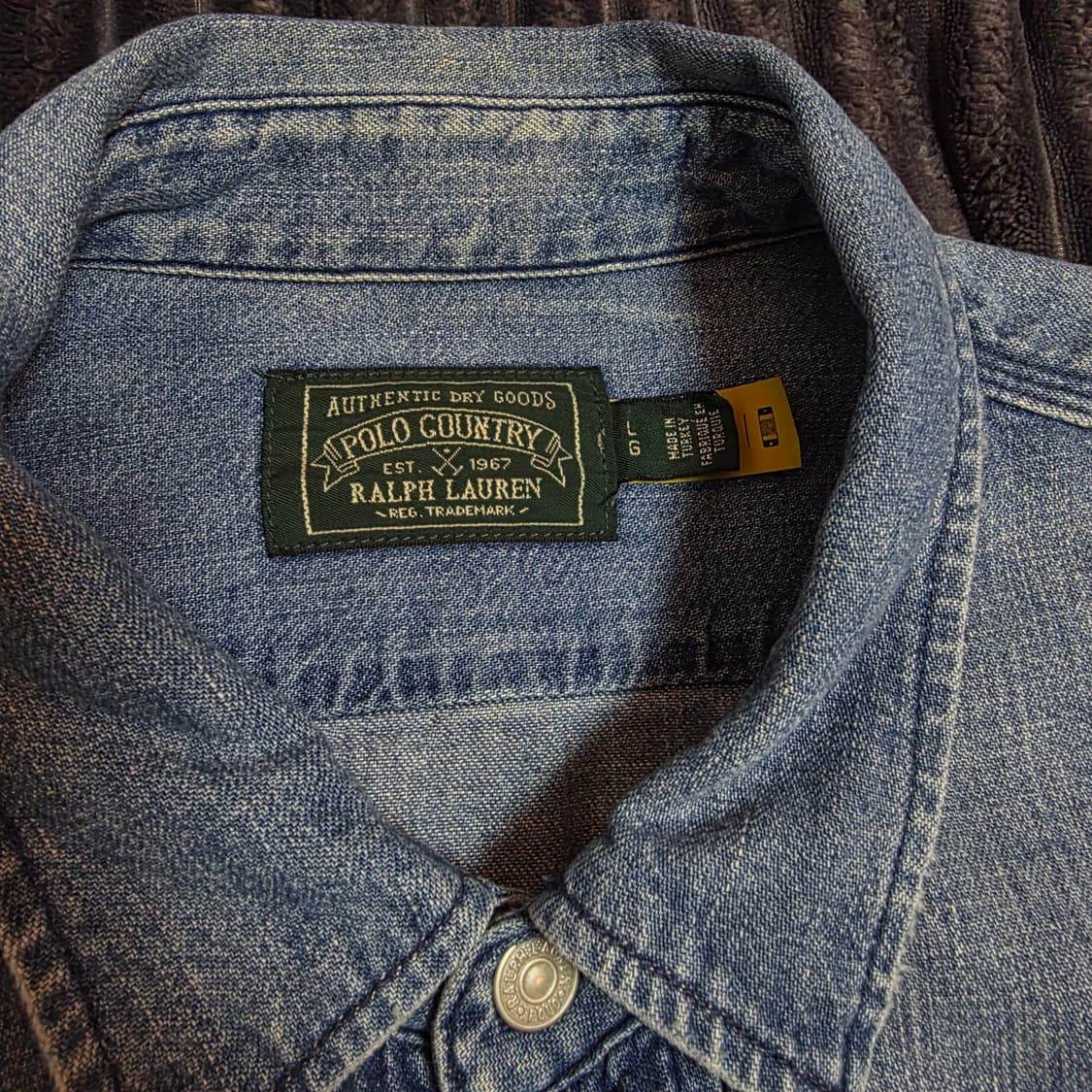 폴로 컨트리 데님 워크셔츠 L 상품이미지3