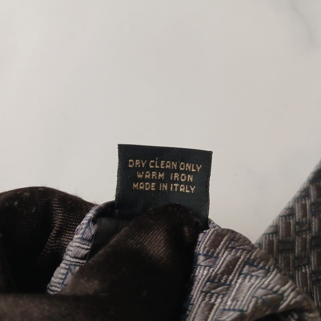 에르메네질도 제냐 실크 그레이 패턴 넥타이 9.6cm A등급 A19152 상품이미지10