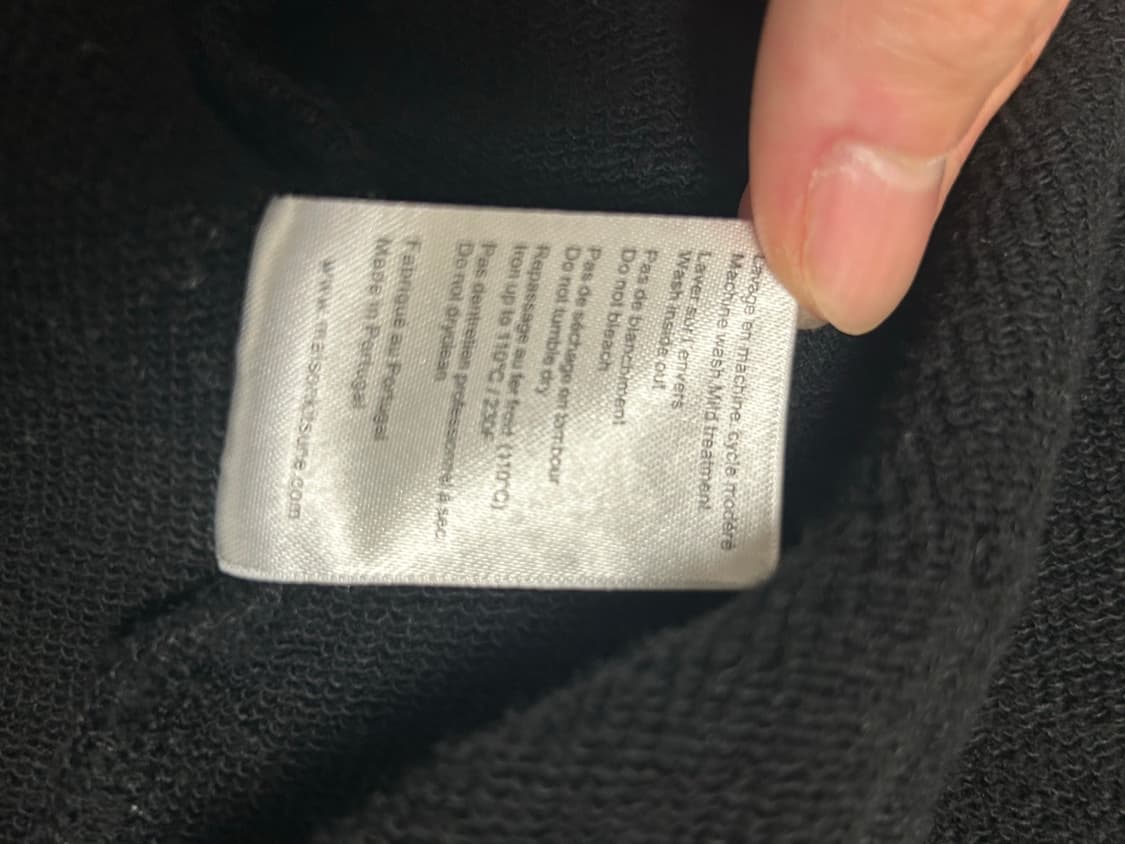 메종키츠네 칠랙스 폭스 패치 후드집업 블랙 상품이미지6