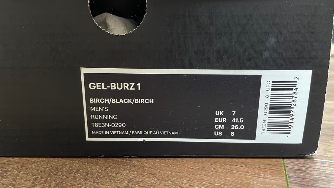 키코 아식스 젤버즈 1 그레이 260사이즈 판매합니다. 상품이미지5