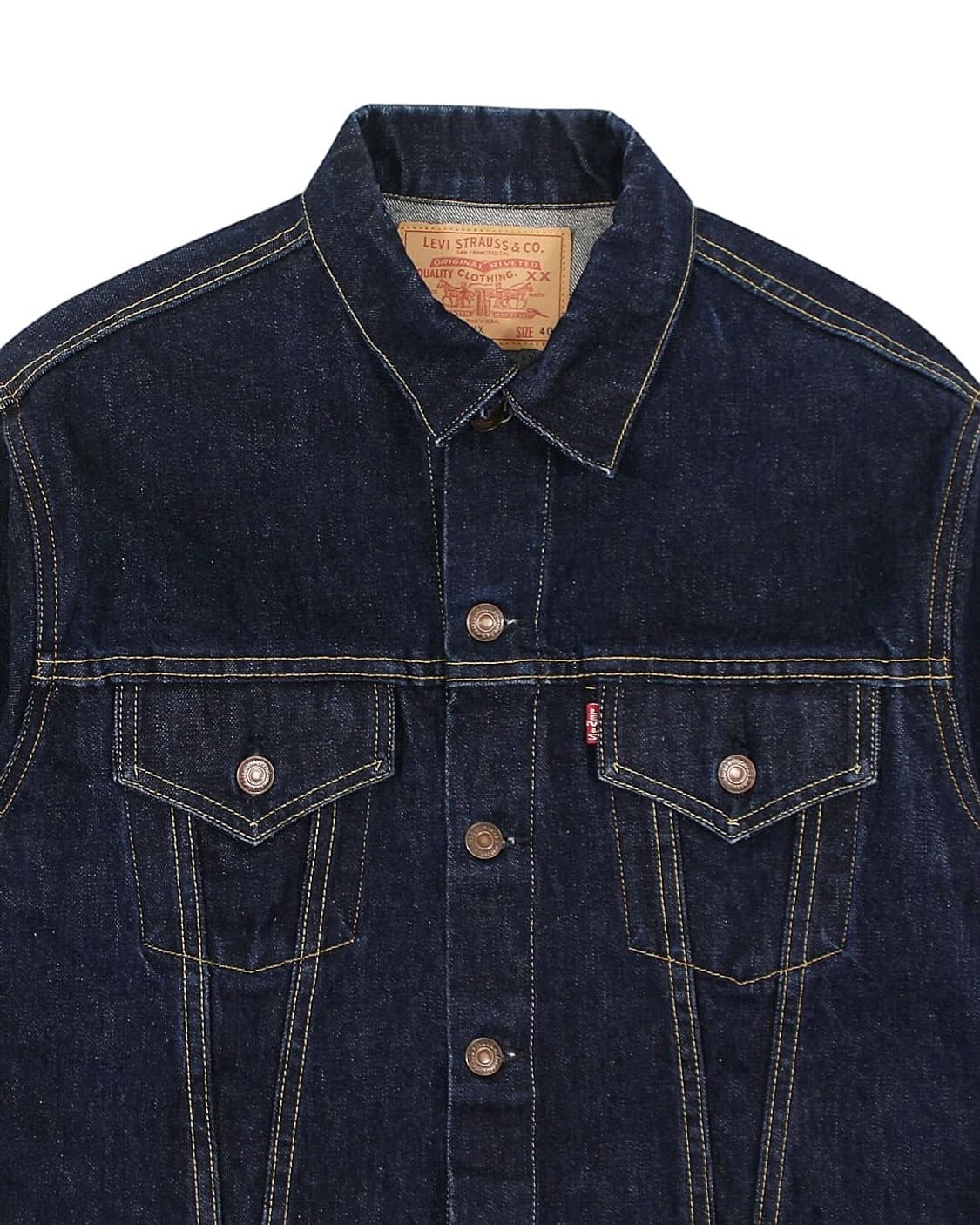 1990s LVC 557XX 데님 자켓 빅E 리바이스 빈티지 발렌시아 상품이미지4