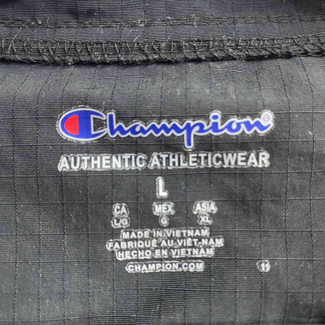 챔피온 자수로고 풀오버 블랙 후드 아노락 B3930 상품이미지4