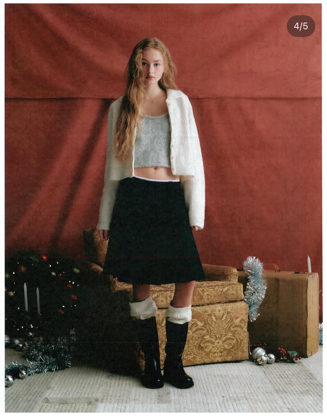 리본빛 Ribbonbit 플리츠 스커트 상품이미지1