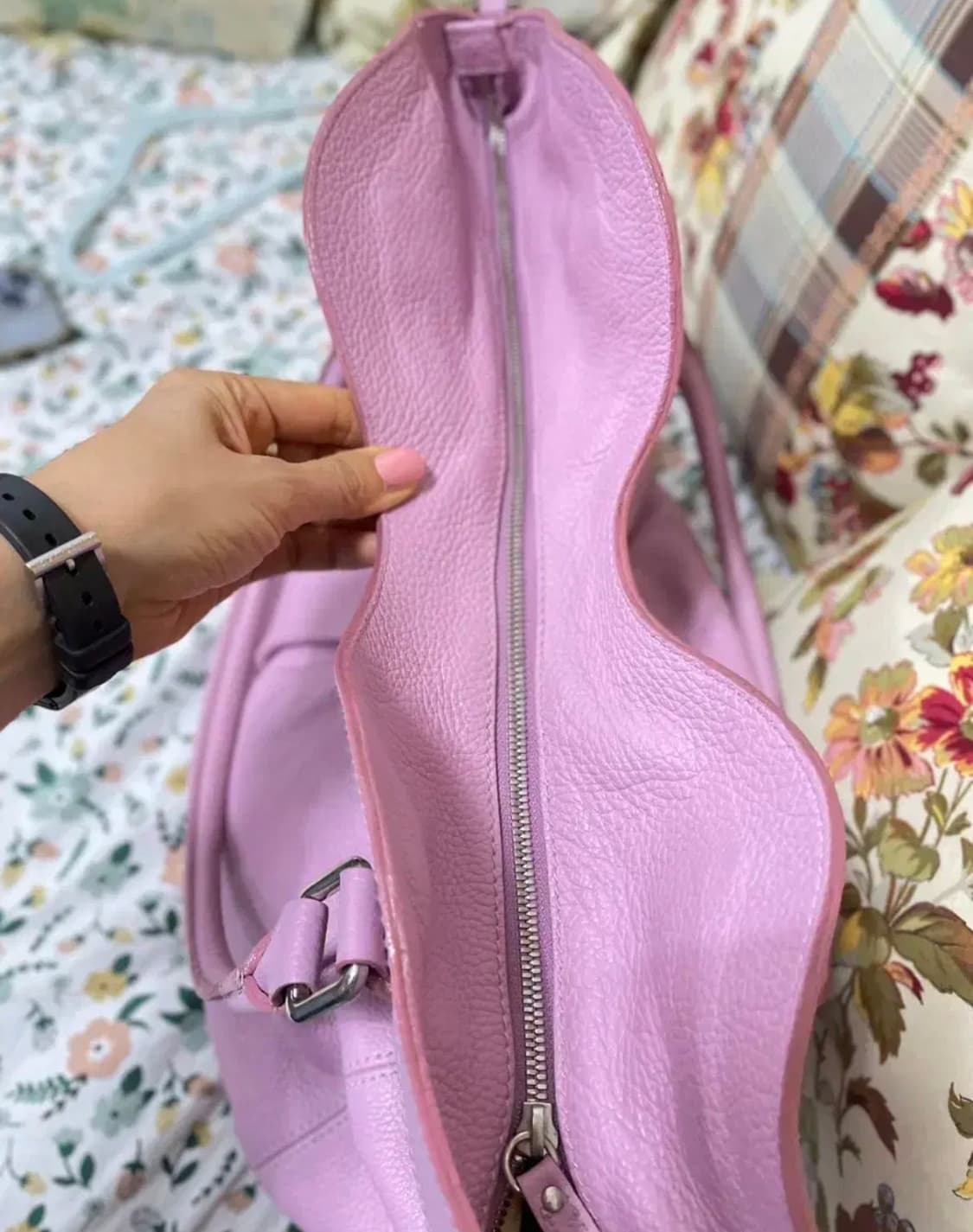 브릭스 가죽핑크라지토트숄더백 상품이미지4