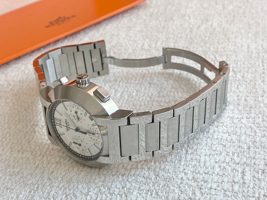 에르메스 노마드 NO1.910 남성용 쿼츠 39mm 화이트 다이얼 상품이미지7