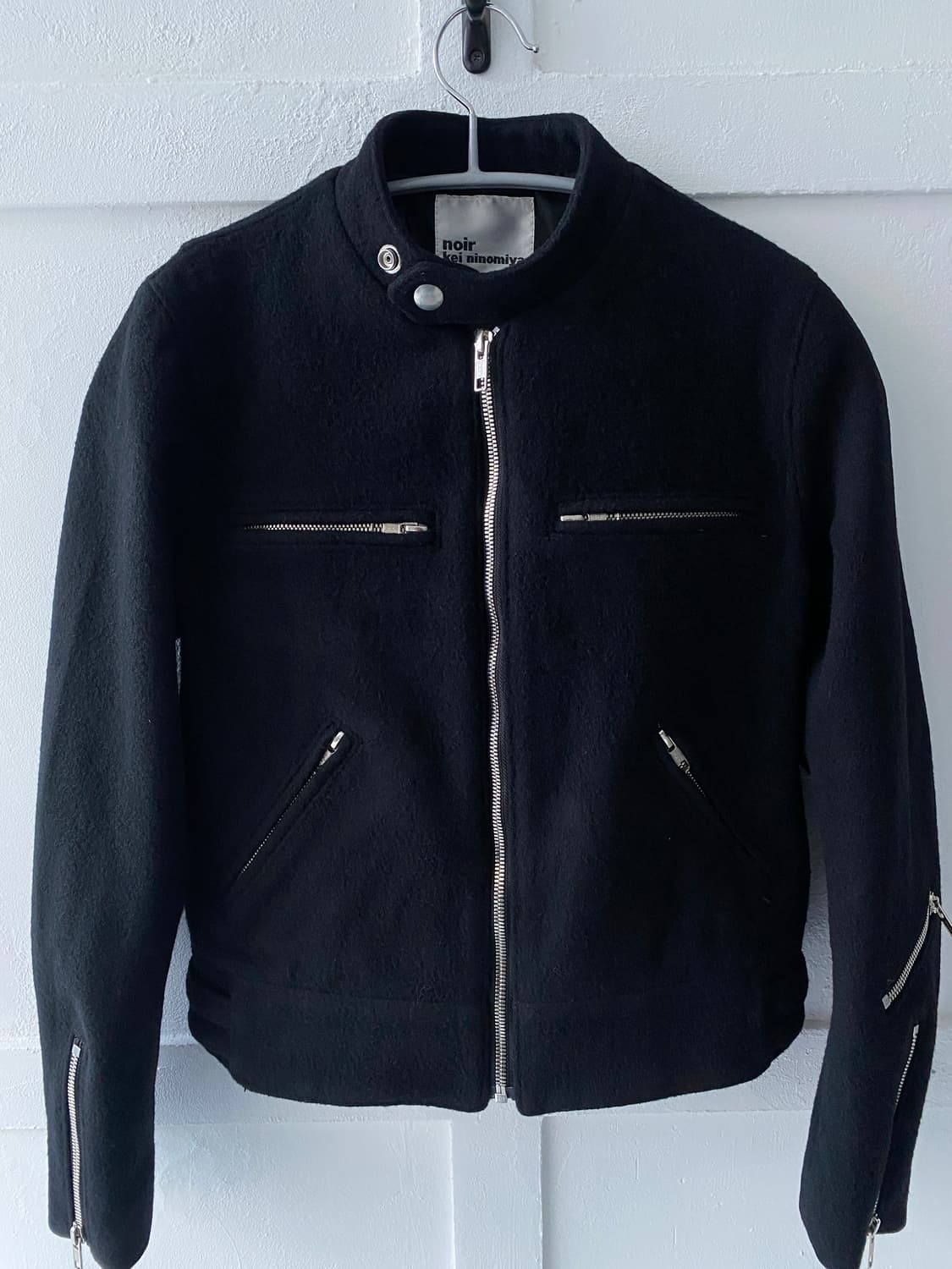 [Noir kei ninomiya] 울 라이더 자켓 상품이미지3