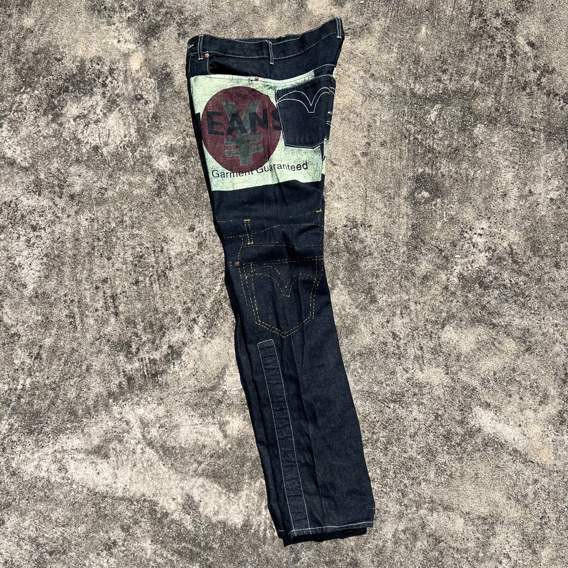 Yen Jeans 페인팅 데님 팬츠 상품이미지2