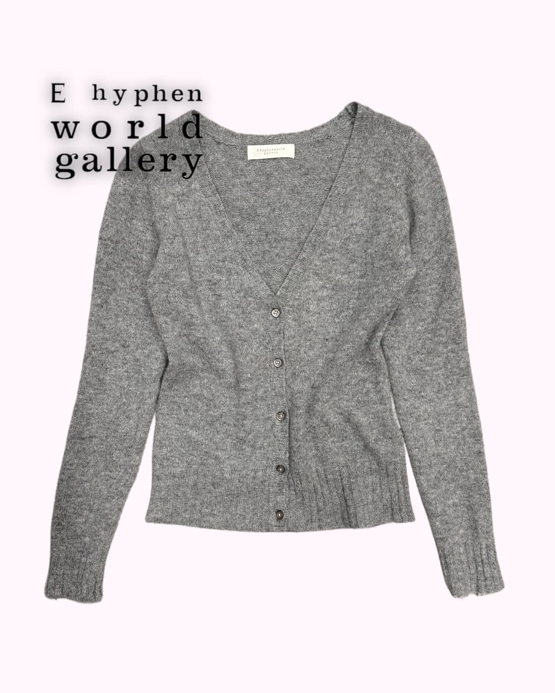 grey wool knit cardigan 상품이미지1