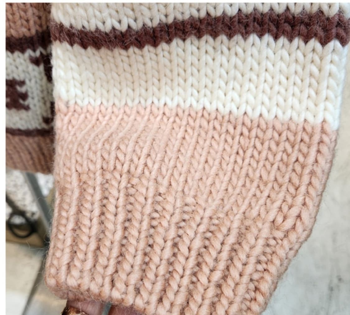 Piko 피코 울 코위찬 빈티지 스웨터 집업 상품이미지8