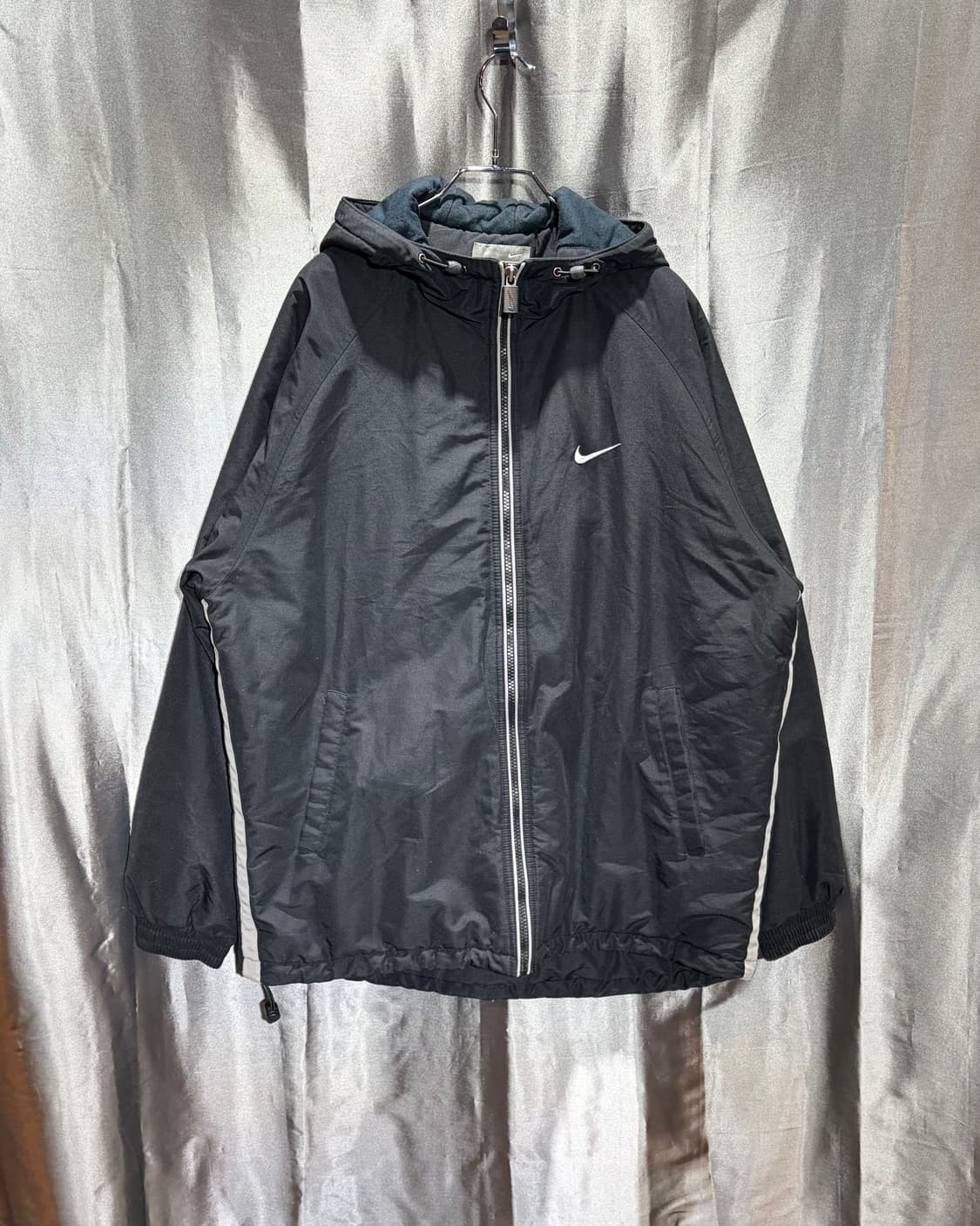 L 나이키 스우시 베스킷볼 로고 블랙 후드 자켓 상품이미지3