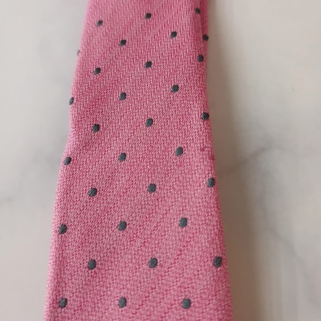 닥스 실크&폴리 핑크 도트 넥타이 8.2cm B등급 A19359
 상품이미지6