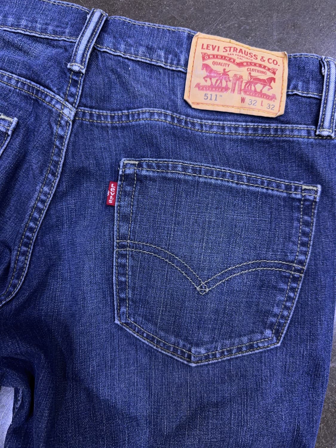 리바이스 511 슬림핏 중청 워싱 데님팬츠 청바지 32 상품이미지7