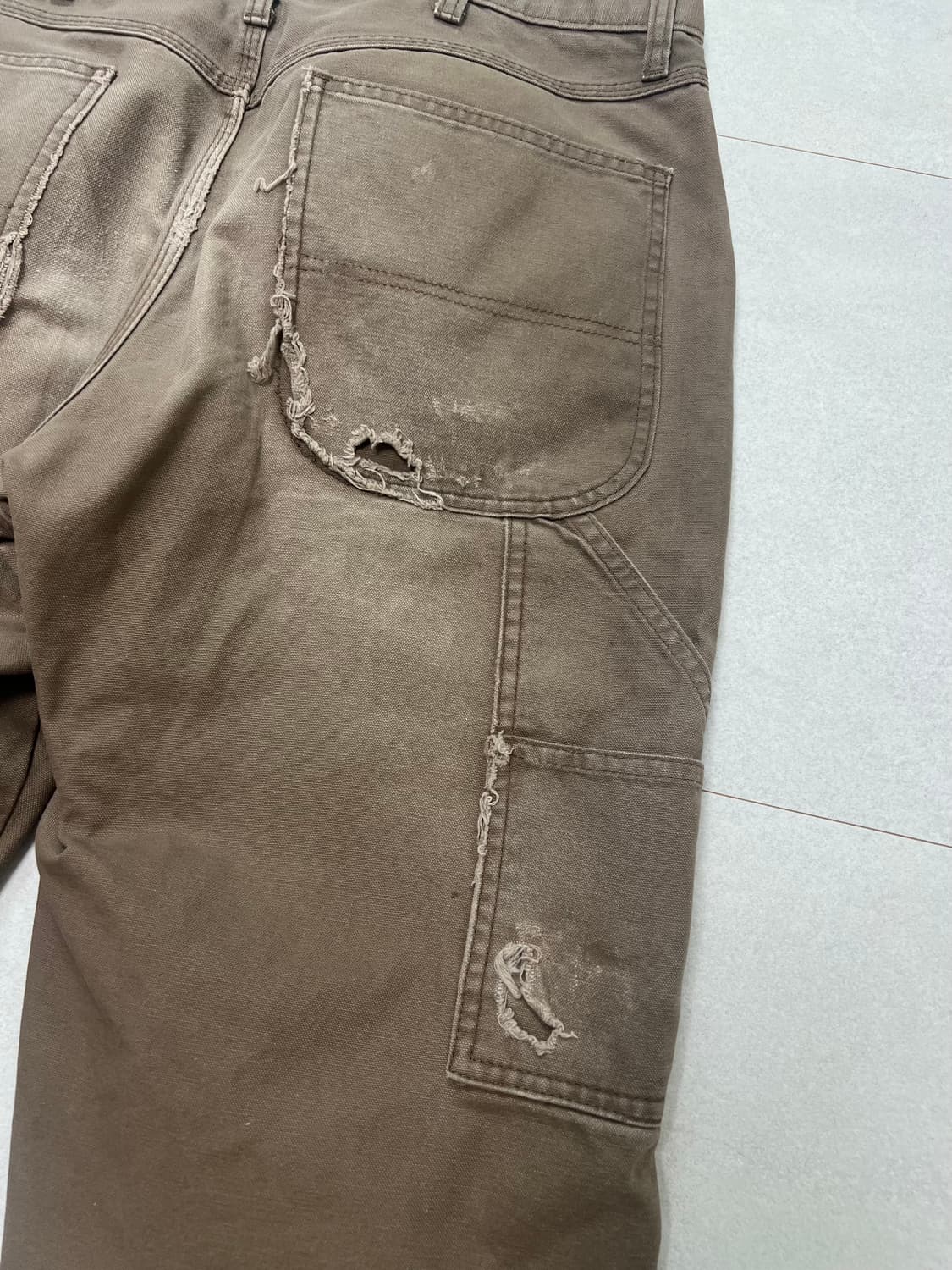 빈티지 워크 팬츠 러슬러 브라운 34/32 상품이미지5