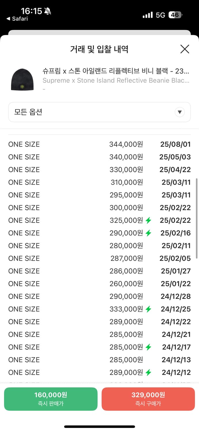 슈프림 x 스톤아일랜드 리플렉티브 비니 상품이미지5