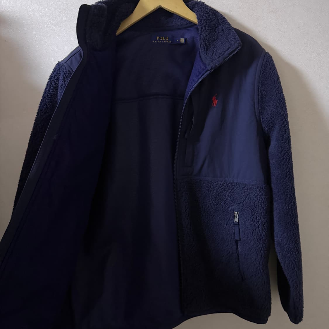 폴로 랄프로렌 플리스 집업자켓 네이비 M (남성 슬림 105정도) 상품이미지8
