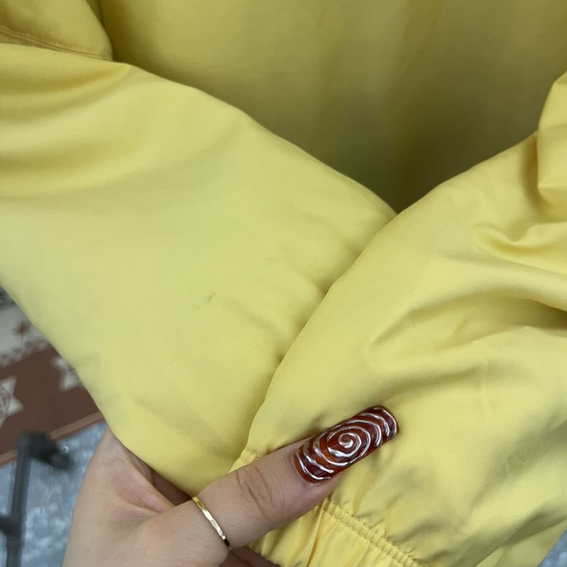 나이키 빈티지 레트로 레몬옐로우 바람막이 패딩 자켓 90 C09542 상품이미지7