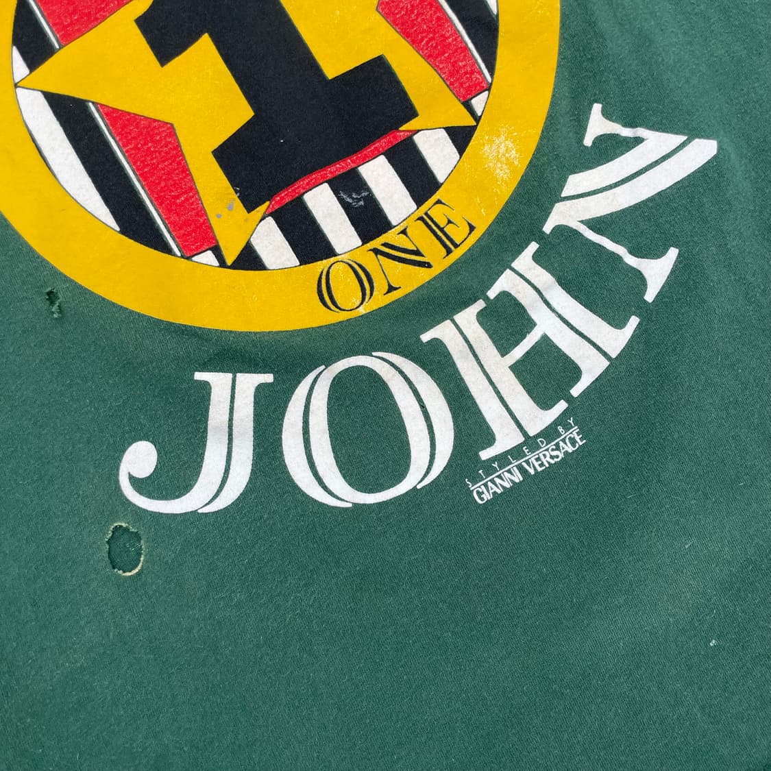 90s 92년도 엘튼 존 밴드티 락티 빈티지 반팔 티셔츠 상품이미지5