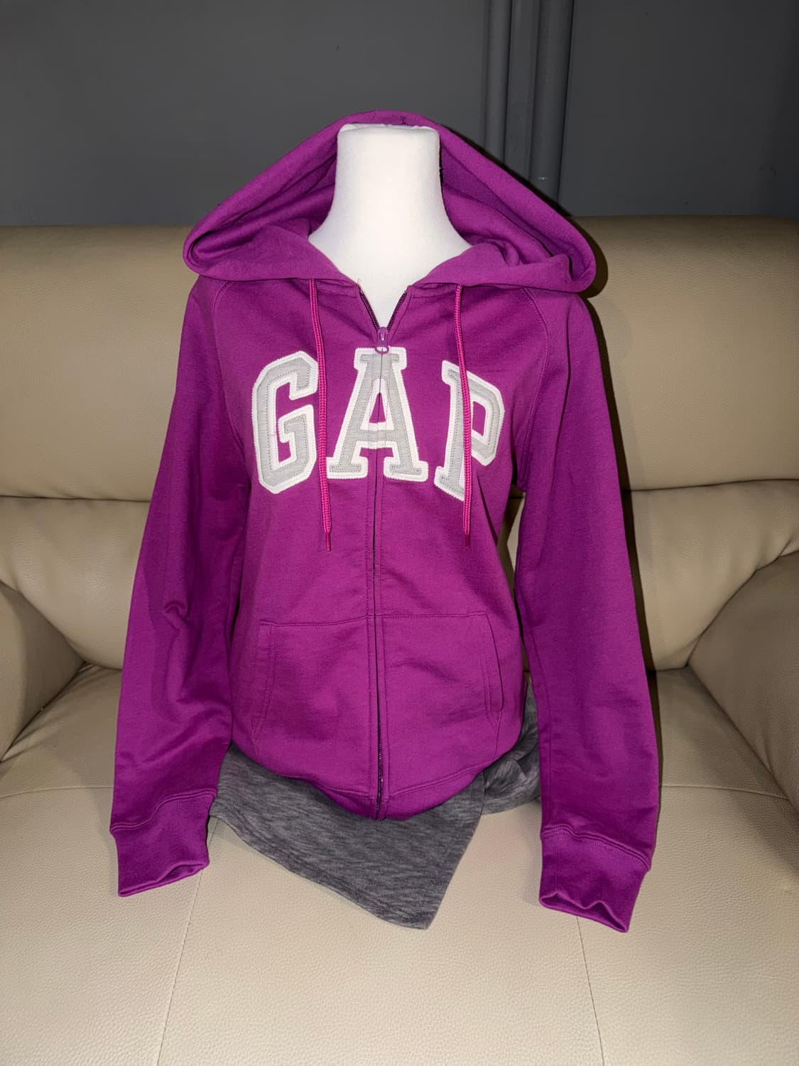 Gap magenta pink hood zip-up 상품이미지1