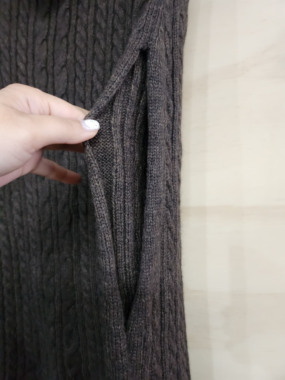 489) 루이스카스텔 알파카블랜드 판초 가디건 상품이미지4