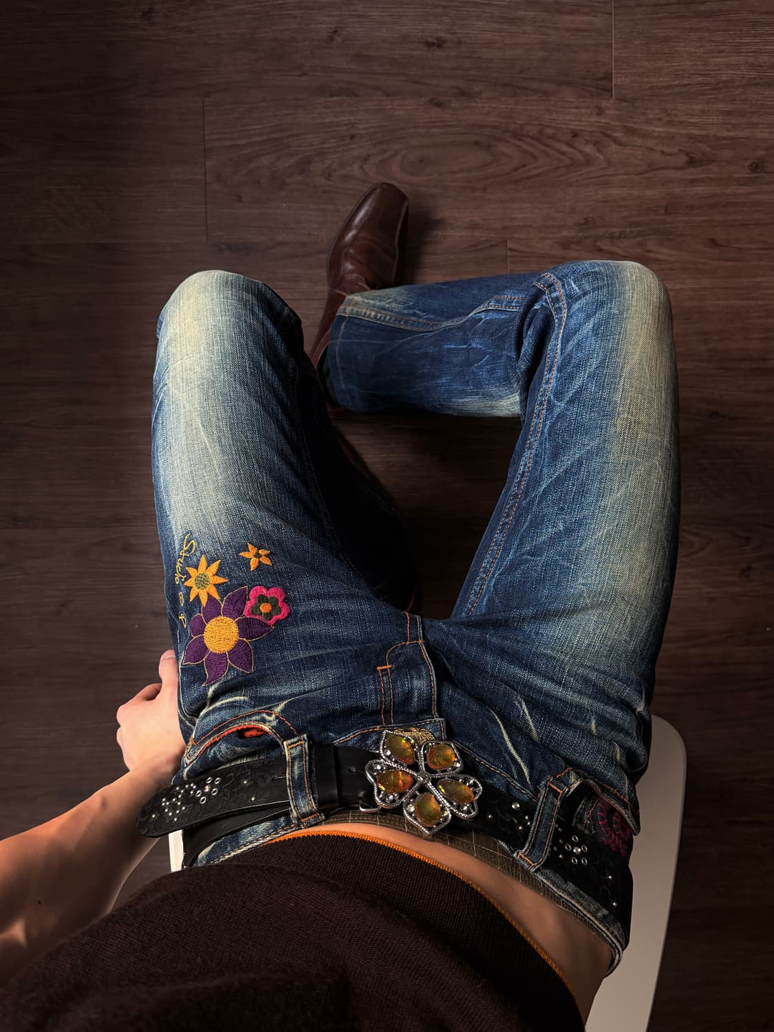 Studio R.P 큐티 & 워시드 슬림 플레어 진 상품이미지3