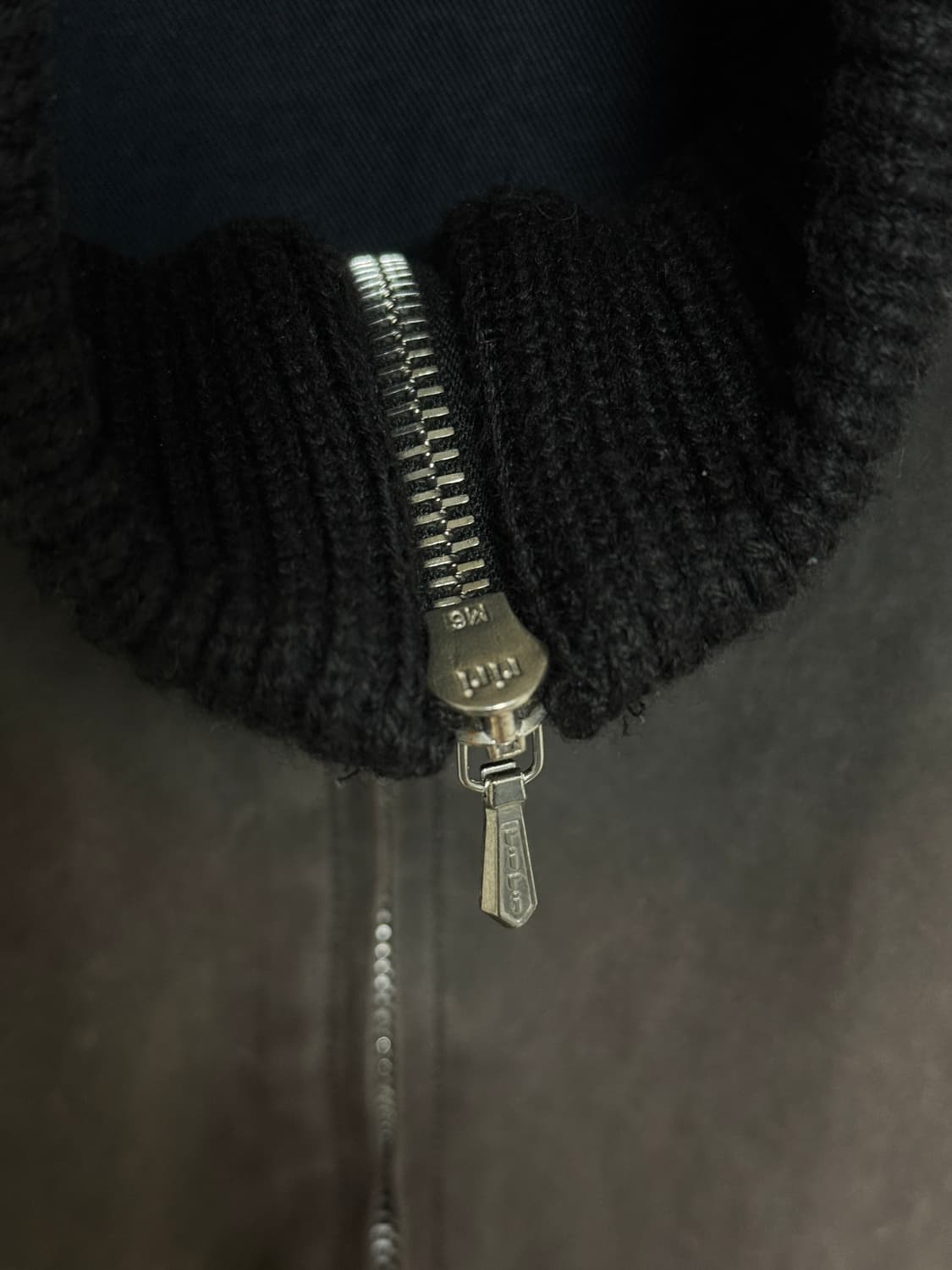 90s 아네스베 썬페이딩 하이넥 집업 블루종 워크자켓 상품이미지3