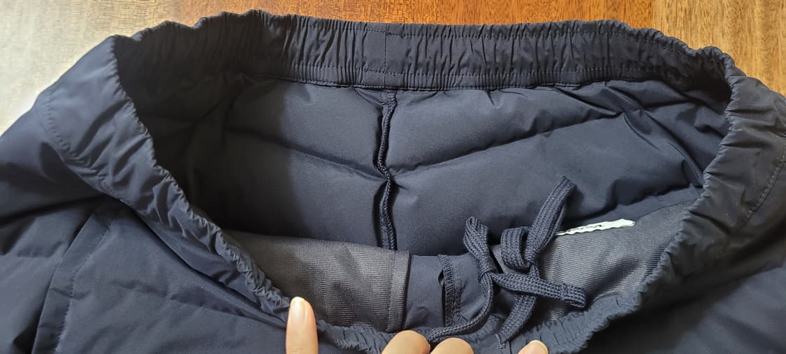 (남성m사이즈) Volvik 퀼팅 패딩 바지(거위100) 상품이미지4