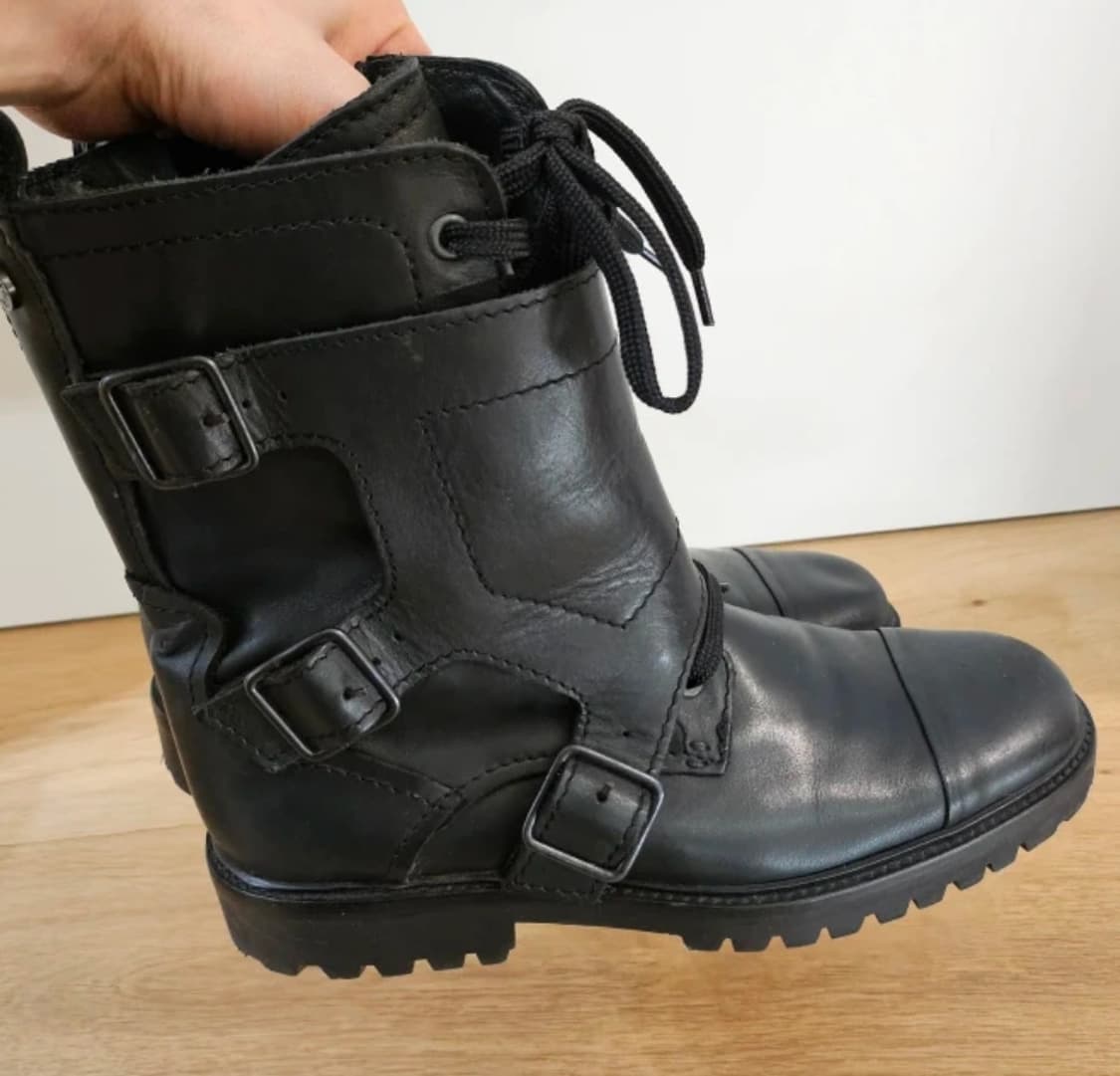 쟈딕앤볼테르 블랙 레더 앵클 부츠 37 상품이미지3