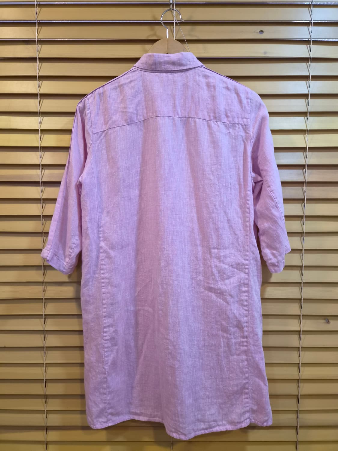 BCBG 여성 핑크린넨롱셔츠 85-94-155사이즈 상품이미지3