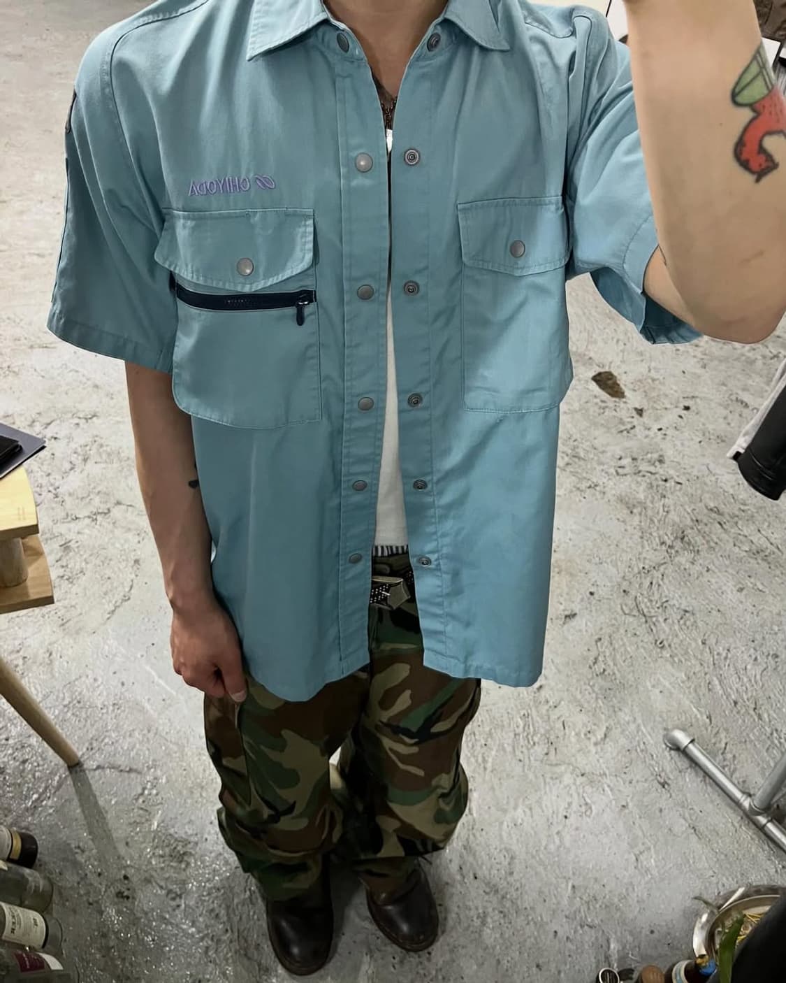 Aitoz work half shirt 상품이미지1