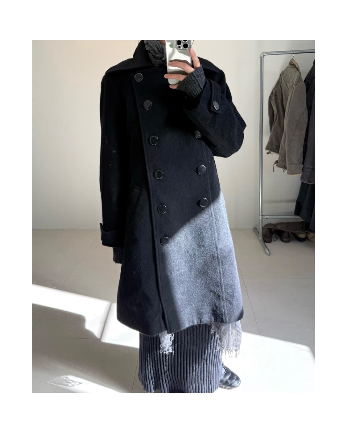 빈티지 앙고라 혼방 코트 상품이미지3