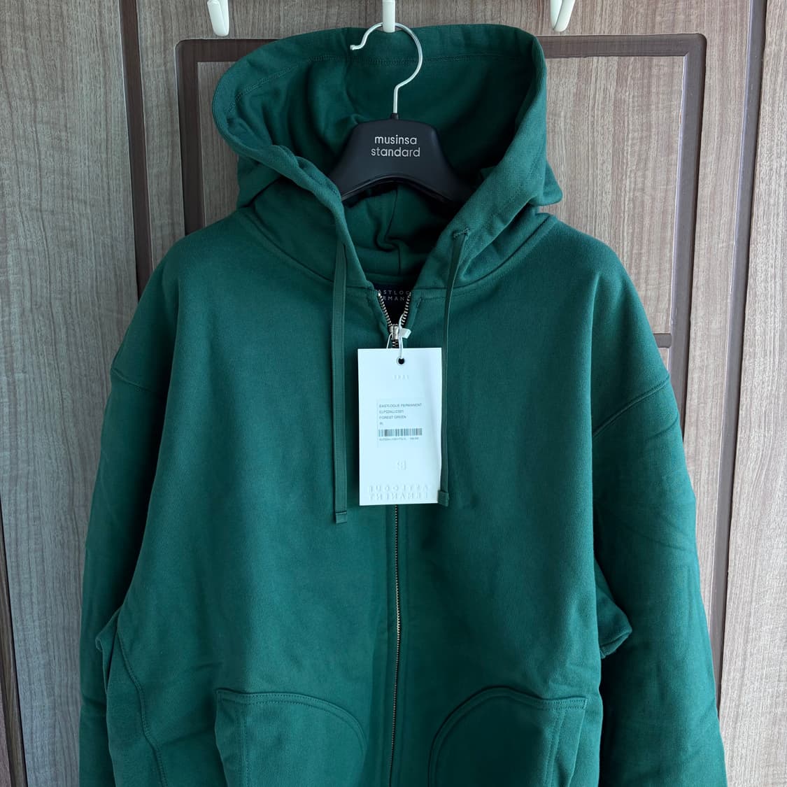 새상품(XL)이스트로그 퍼머넌트 후드집업 포레스트그린 상품이미지2