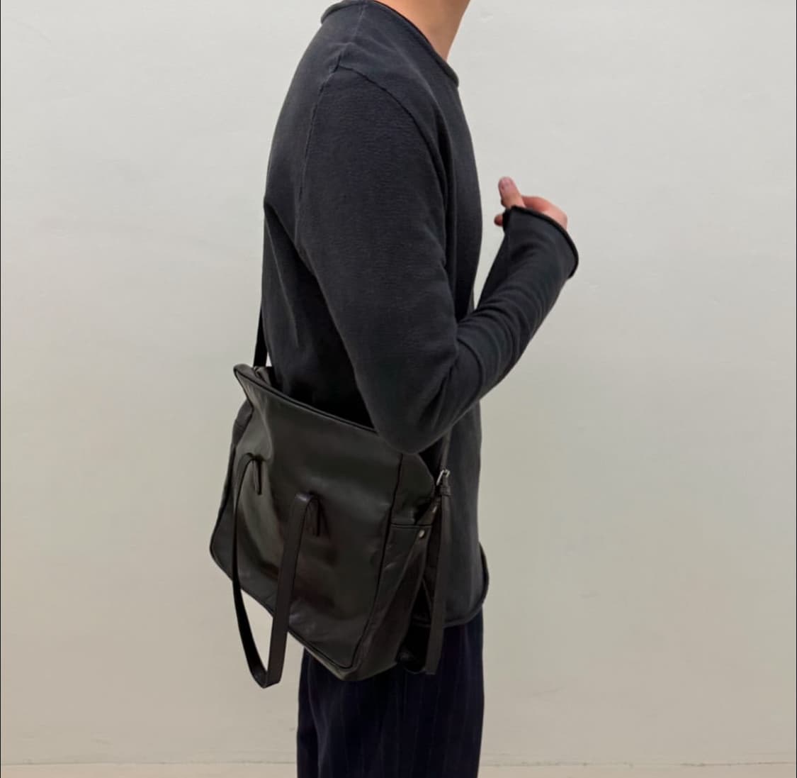 09ss 라드뮤지션 2way 레더 크로스 백 상품이미지1