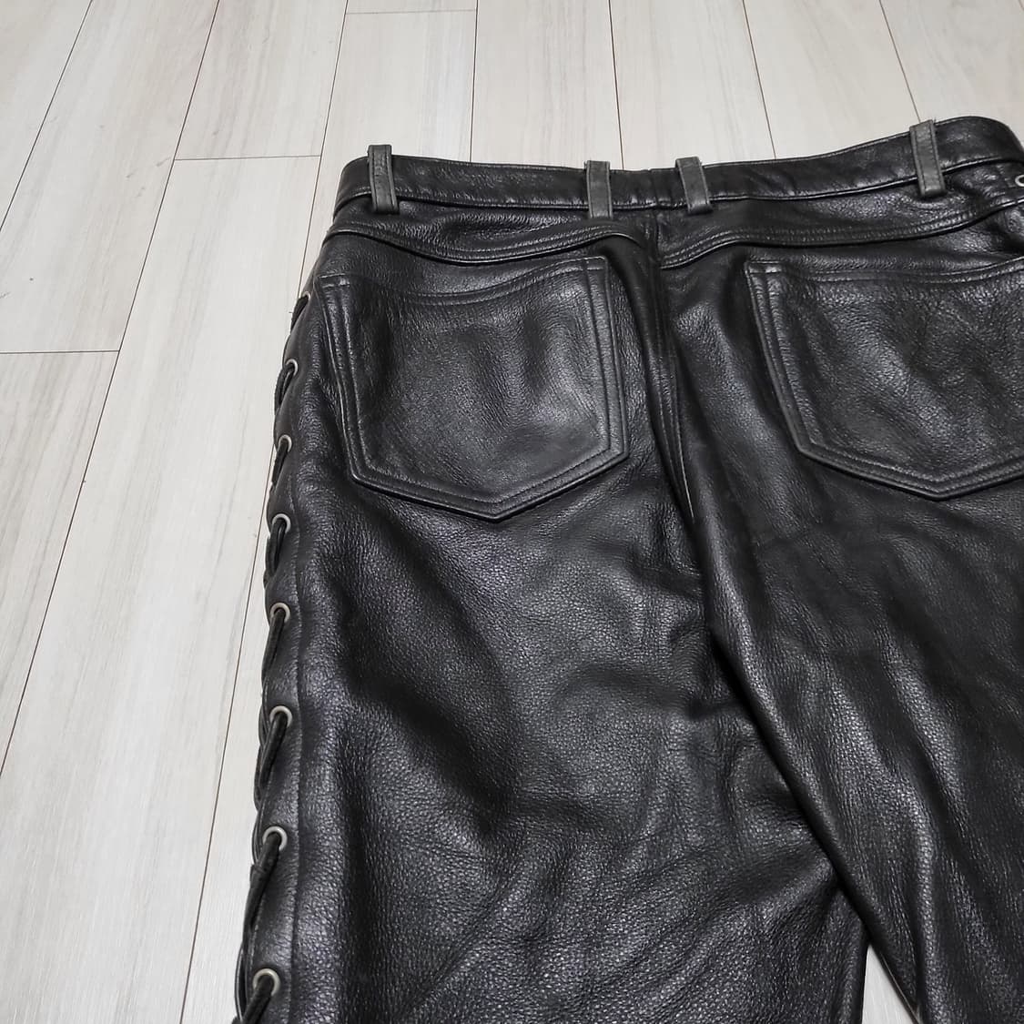 (32) 할리데이비슨 가죽바지 레더팬츠 웨스턴바지 바이크바지 상품이미지7