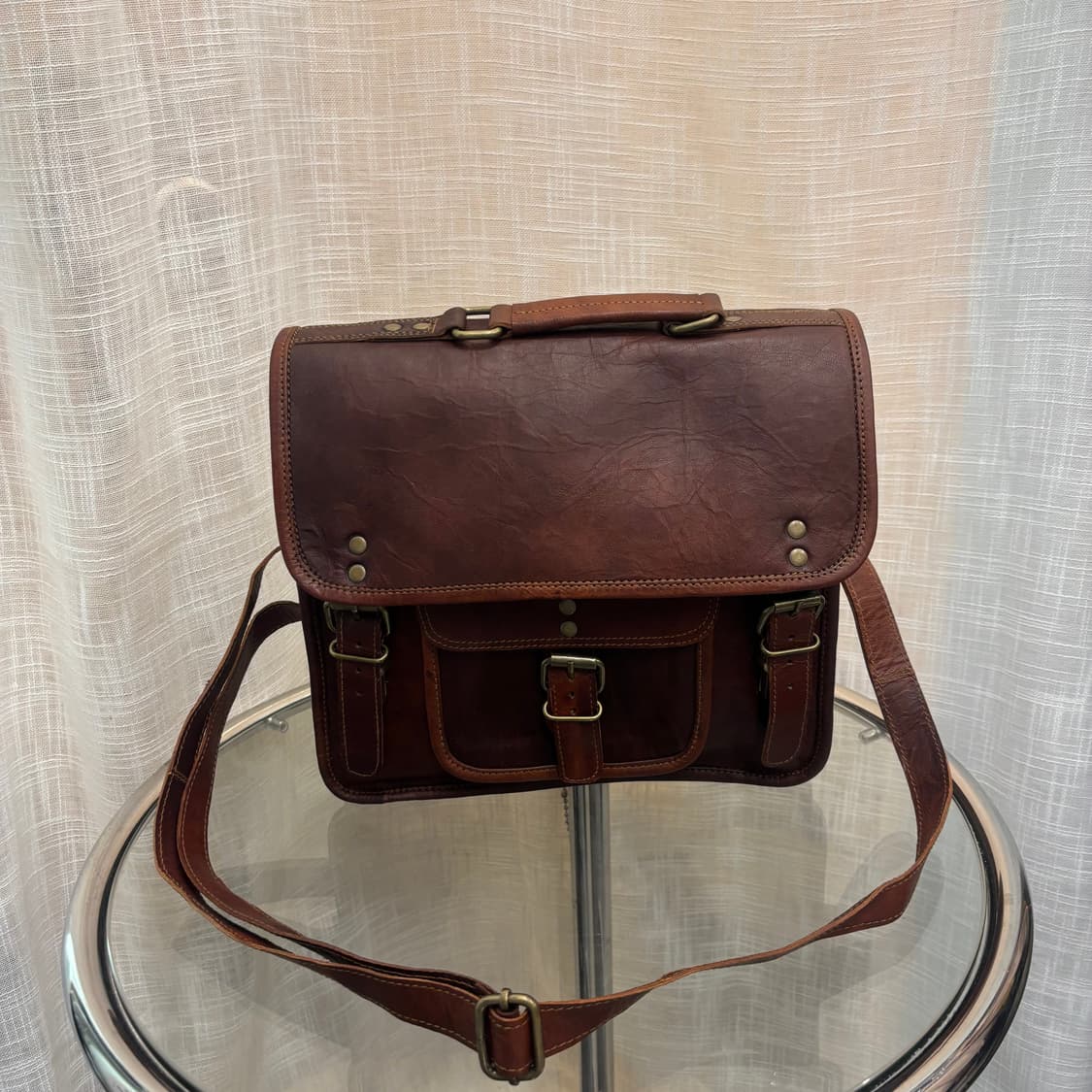 이테리 통가죽 사첼 숄더 토트백      상품이미지1