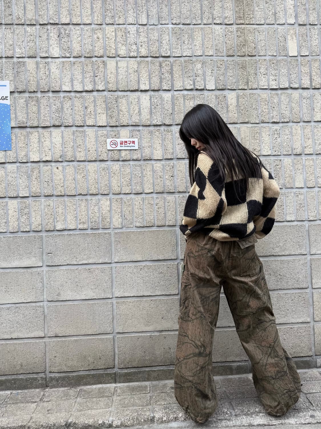 리얼트리 패턴 오버핏 와이드 카고팬츠 상품이미지6