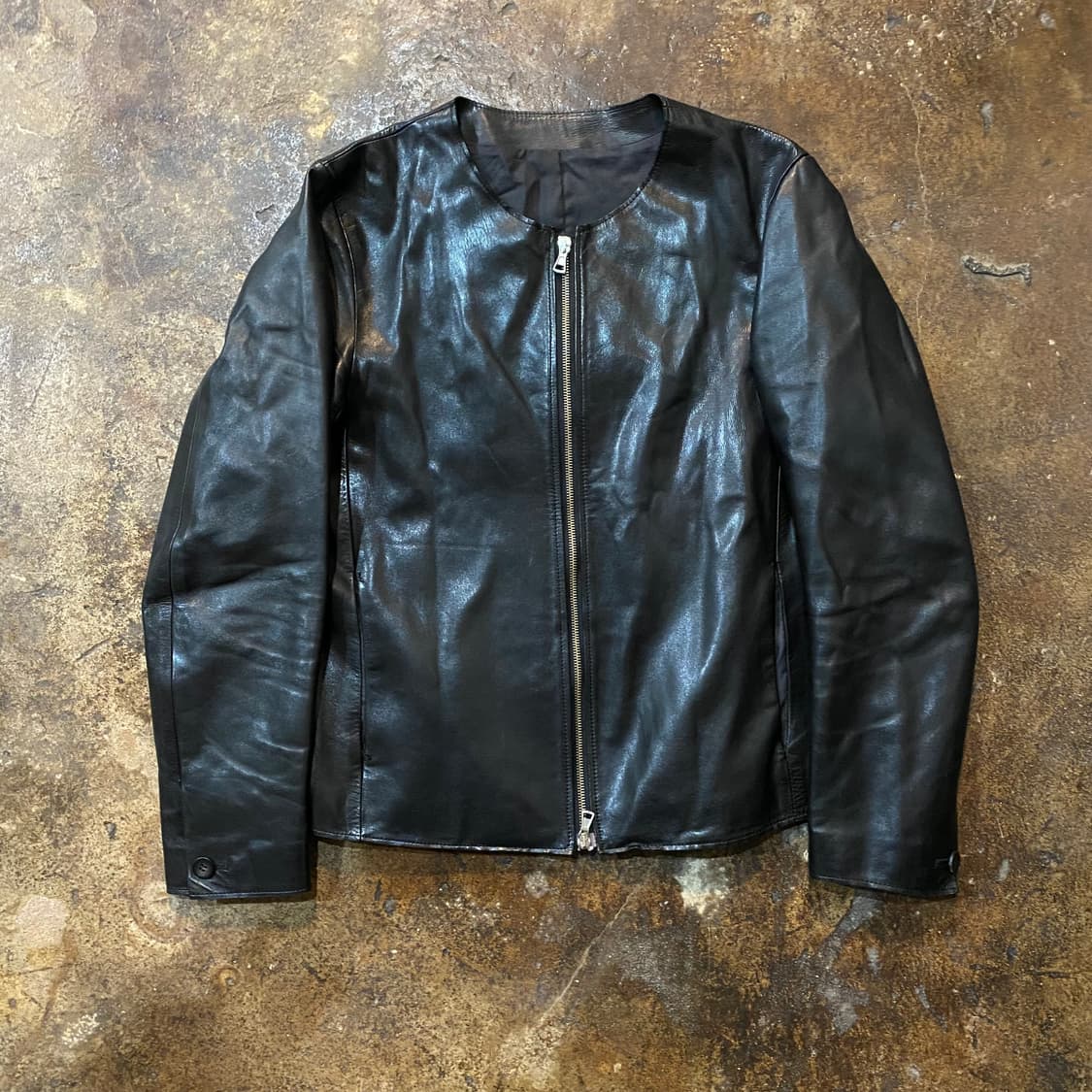 (M) the letters 가죽 자켓 상품이미지2