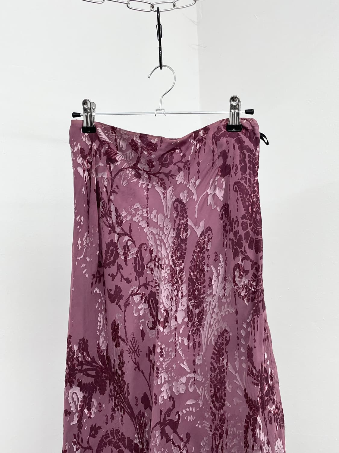 오리엔탈 핑크 페이즐리 시어 스커트 상품이미지2