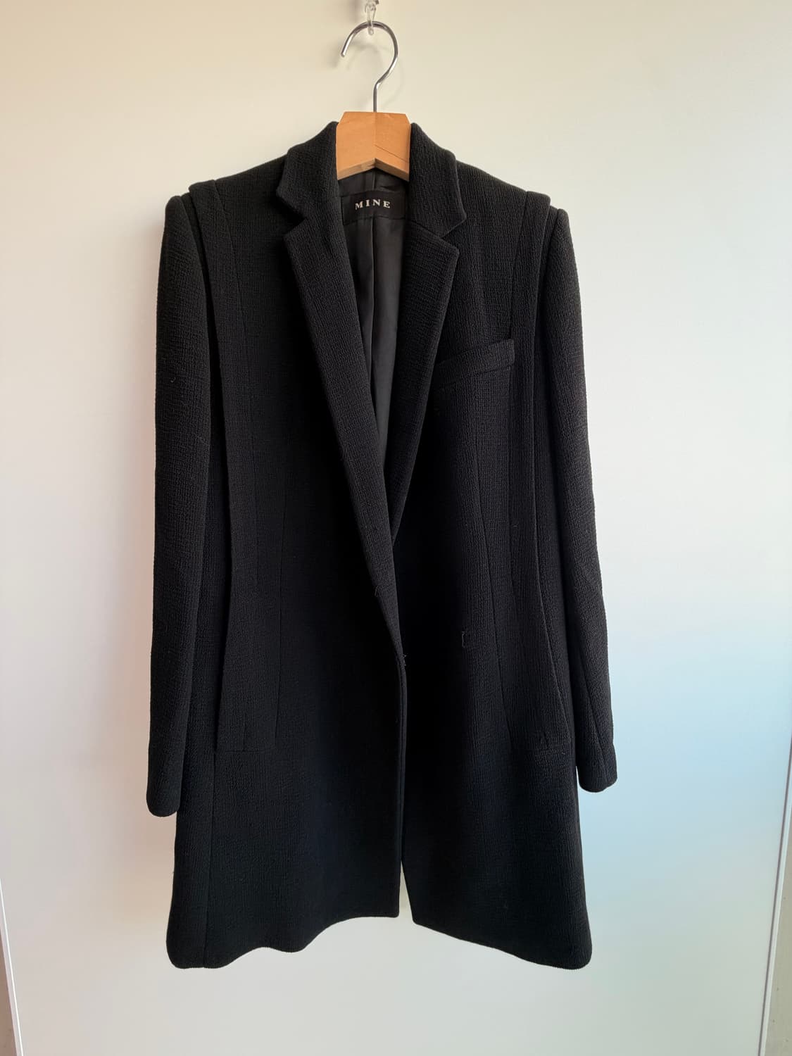 MINE 마인 ((한섬)) 메이드인이테리  블랙 자켓 상품이미지6