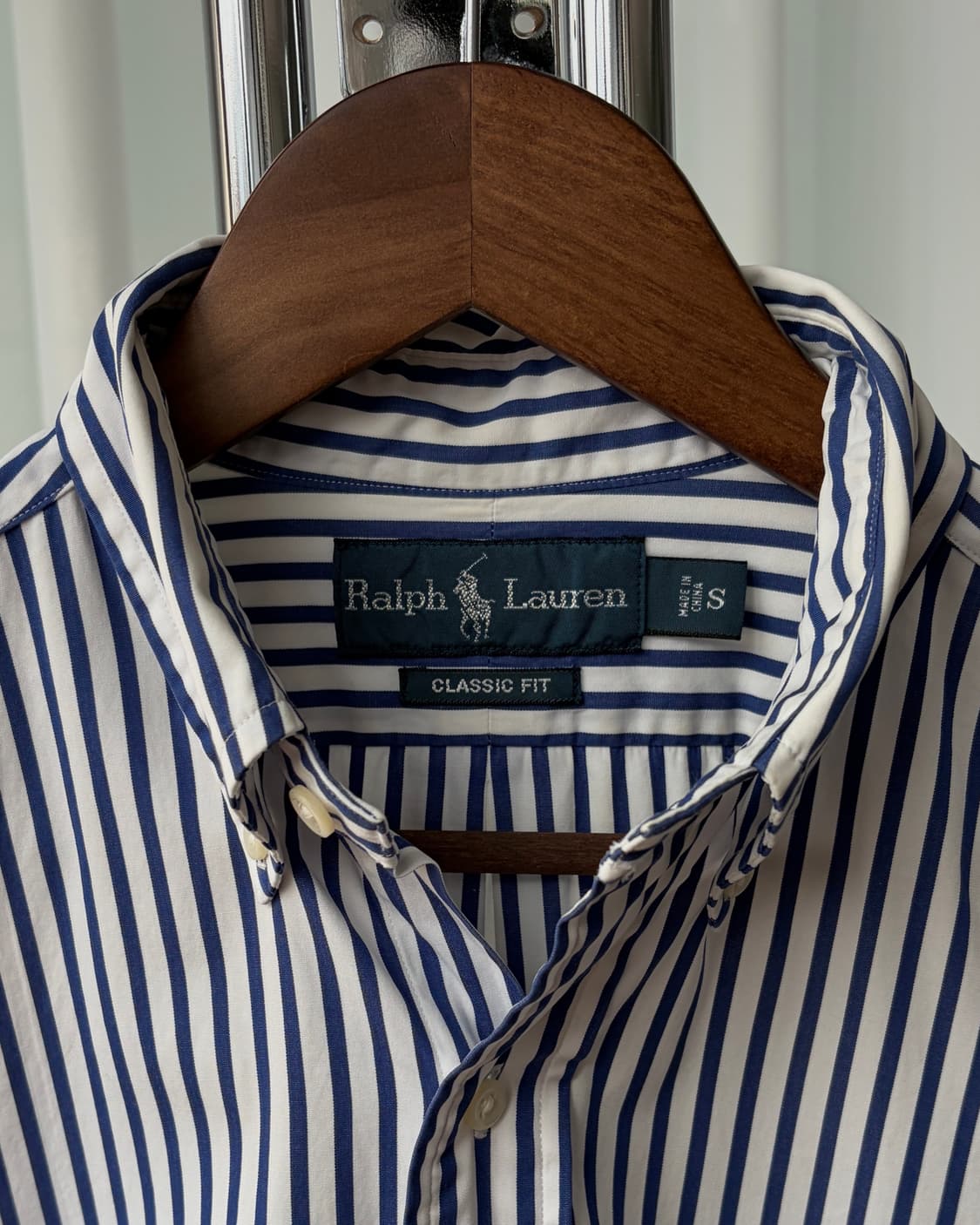 [S-M]폴로 랄프로렌 클래식핏 포플린 스트라이프 셔츠 상품이미지7