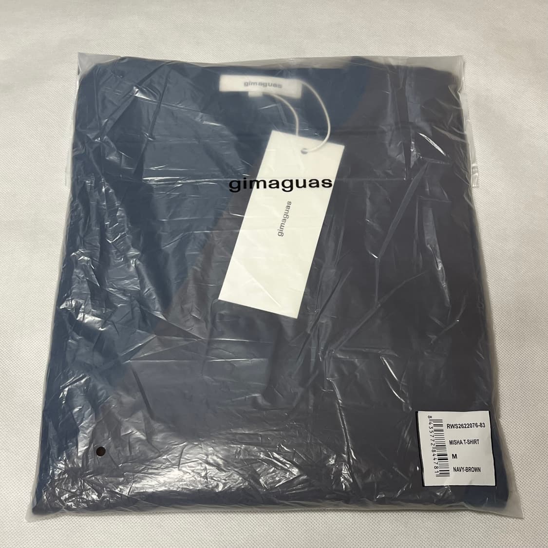 [S,M,L,XL]기마구아스 Misha 투톤 롱 슬리브리스 탑/네이비 상품이미지5