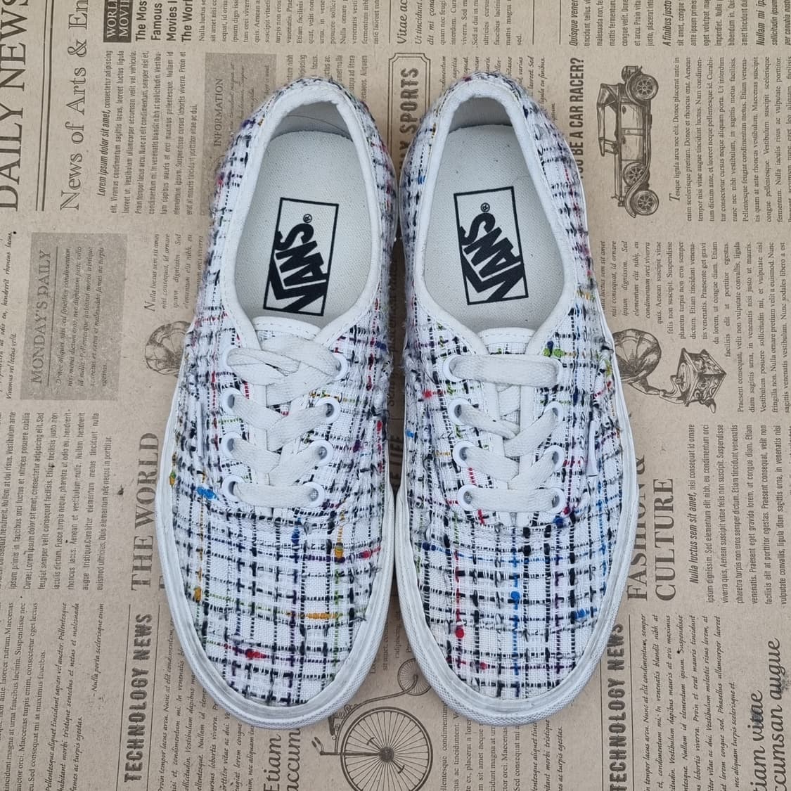 반스 어센틱 트위드 여성스니커즈 230 상품이미지2