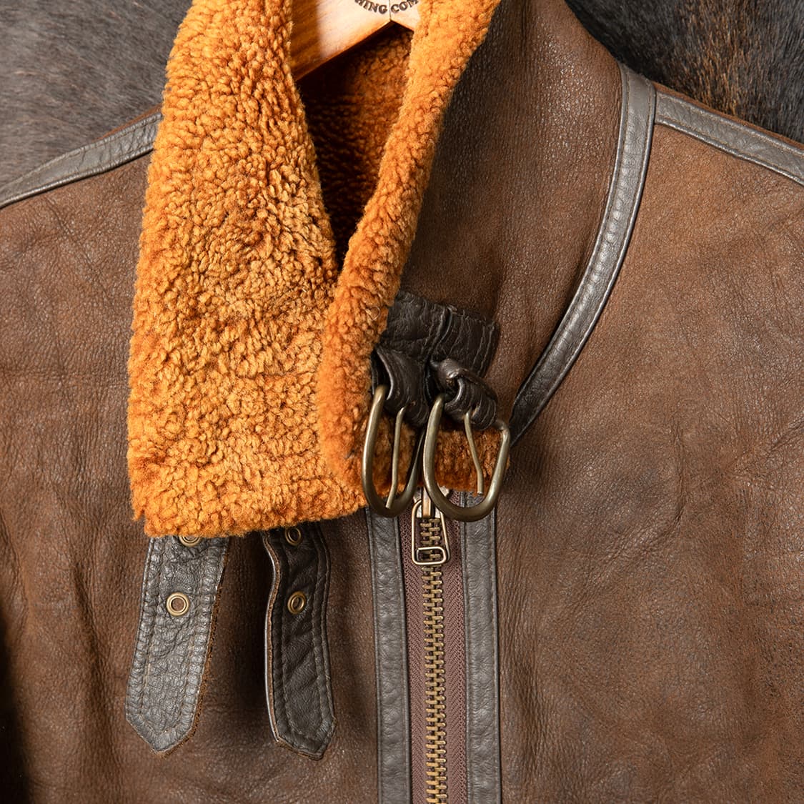 [107] 90s J.SCIPIO 빈티지 양가죽 양털 무스탕  상품이미지3