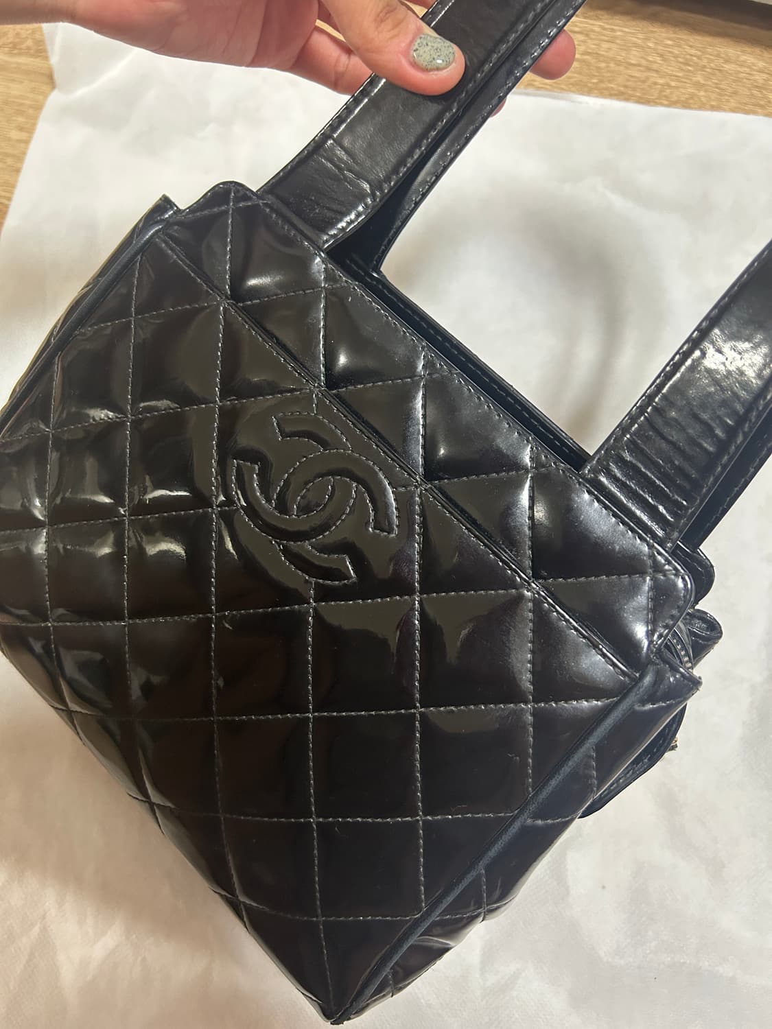 빈티지 정품 샤넬 가방 페이던트 토트백 상품이미지7