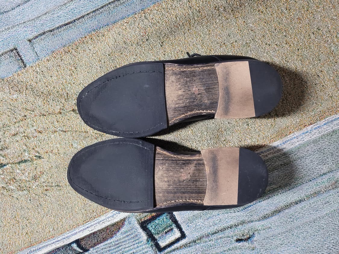 훕데두 블랙 레더 구두 상품이미지7