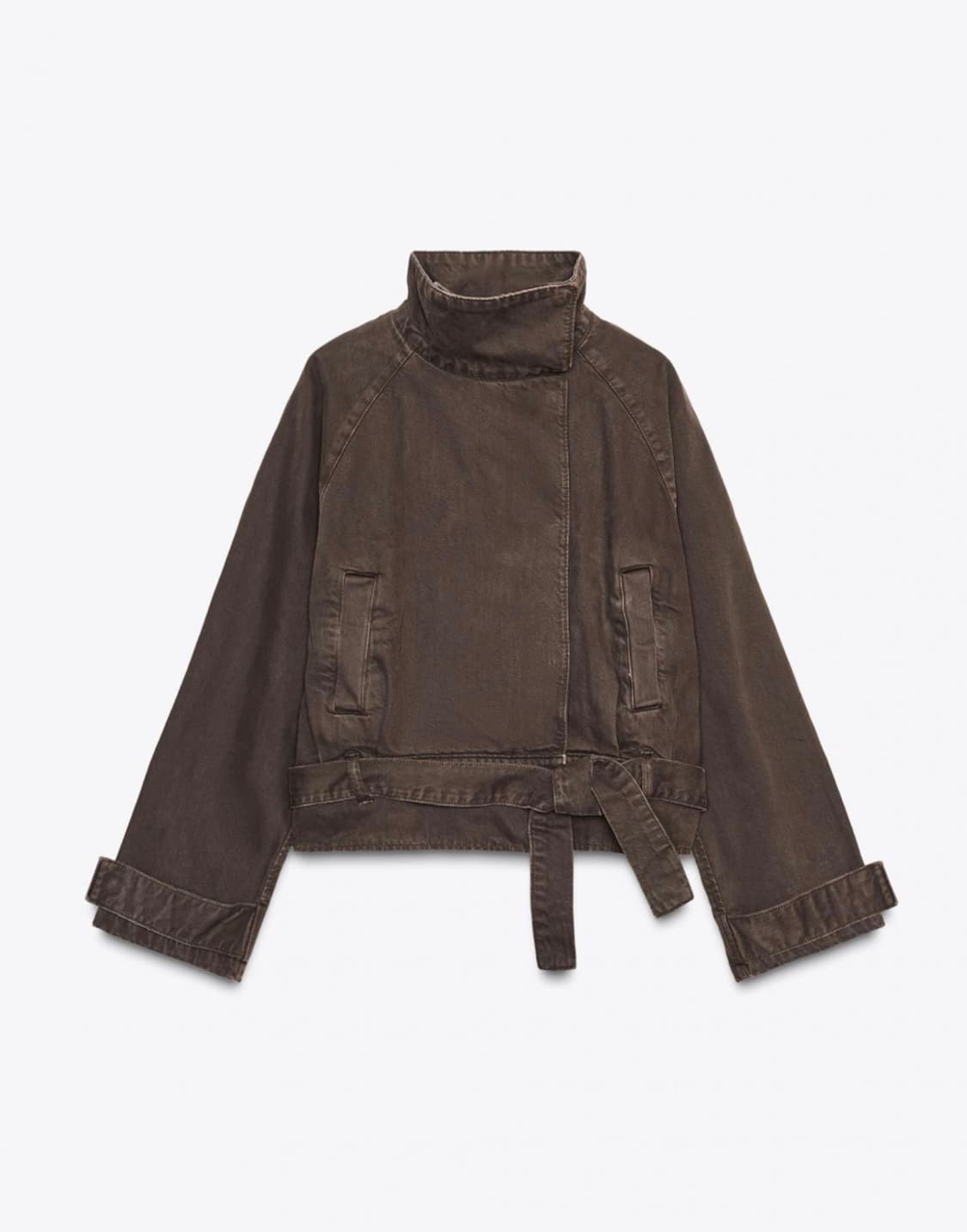 자라 벨트 코튼 자켓 상품이미지1