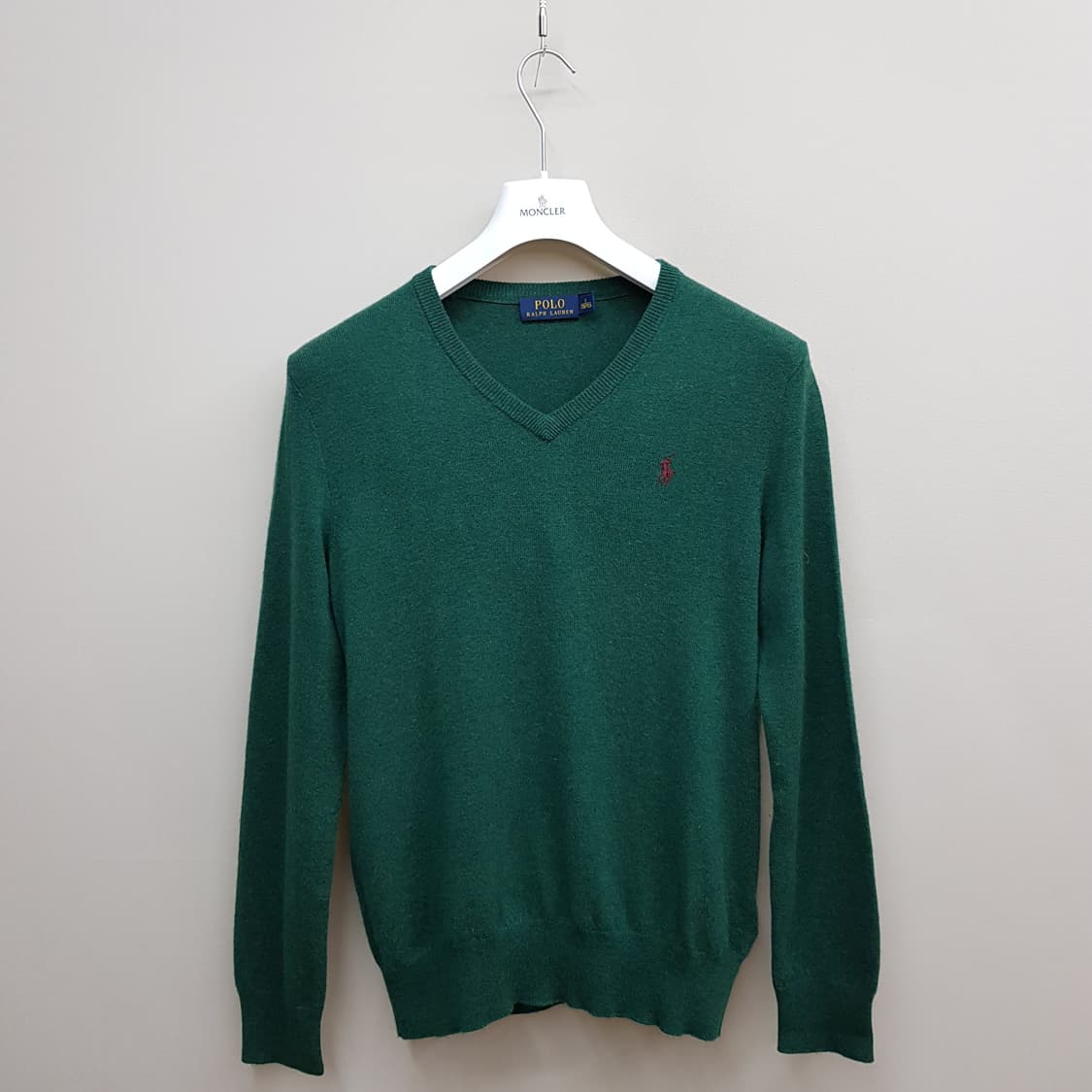 폴로 랄프로렌  브이넥 메리노 울 니트 s사이즈 상품이미지1