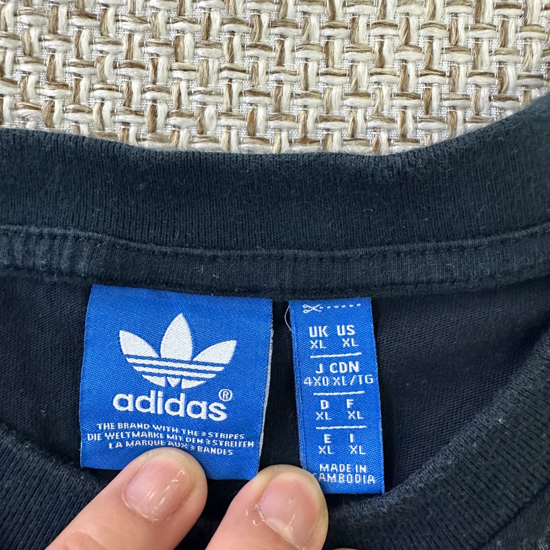 XL 아디다스 타이다이 블랙 0409D 상품이미지2