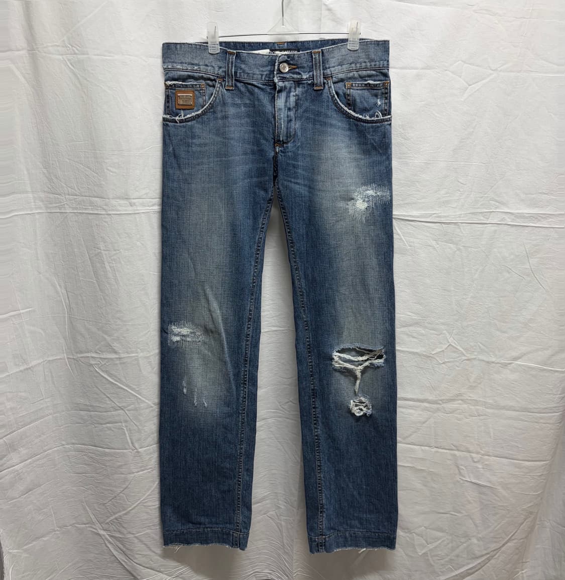 돌체앤가바나 14라인 전면 플레이트 디스트로이드 데님 상품이미지2